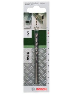 Broca para metal HSS-G, DIN 338: 5,0 x 86 mm 2