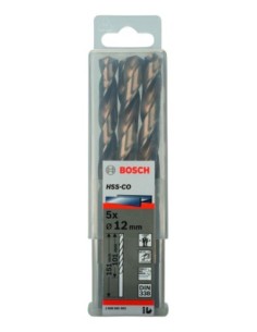 Broca HSS-Co DIN338: 12,0 x 101 x 151: 5 uds 2