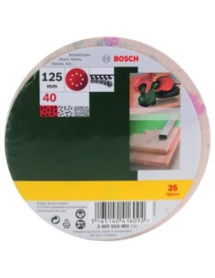 25 lijas para lijadora excéntrica, Grano 40 2