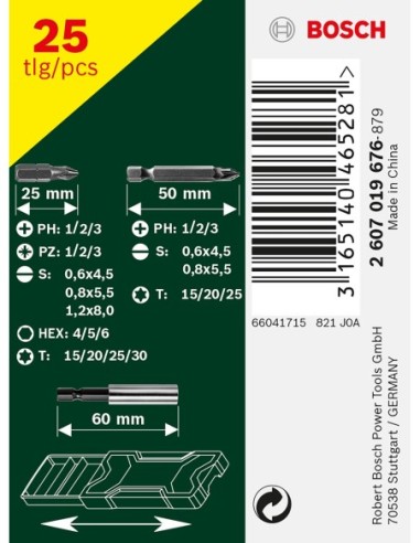 Mini X-Line con 25 unidades para atornillar