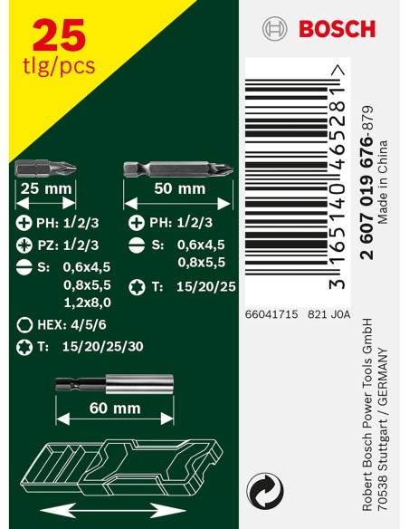 Mini X-Line con 25 unidades para atornillar