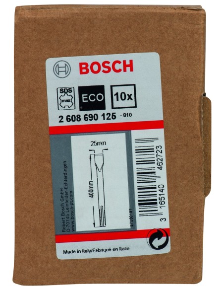 Cincel estándar SDS-max: 400 x 25mm: 10 uds
