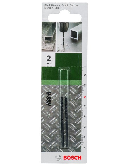 Broca para metal HSS-R, DIN 338: 2 x 49 mm