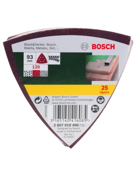 25 lijas para lijadora Delta, Grano 120