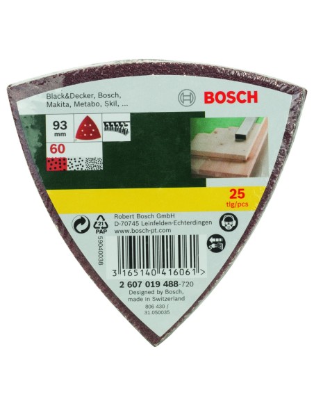 25 lijas para lijadora Delta, Grano 60