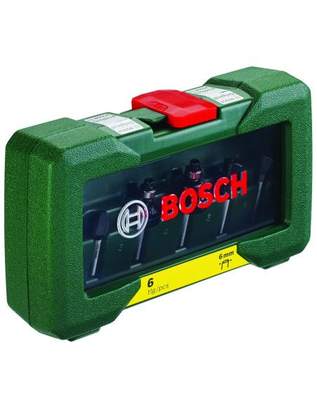 Juego de 6 fresas TC (vástago de 6 mm)