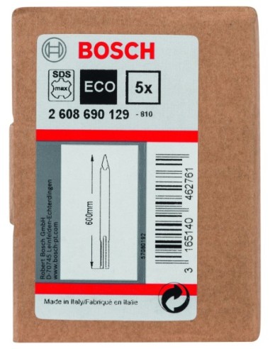 Puntero estándar SDS-max: 600mm: 5 uds