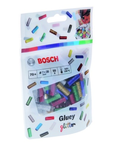 Barras Gluey con brillantina, diversas