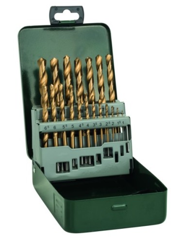 Set con 19 brocas Titanium para metal