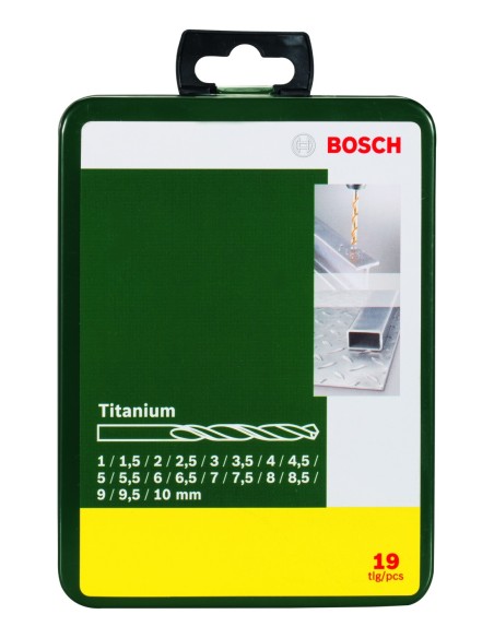 Set con 19 brocas Titanium para metal