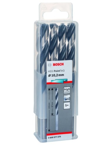 Broca helicoidal HSS PointTeQ 10,2 mm