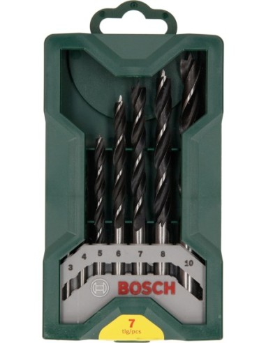 Mini X-Line con 7 brocas para madera