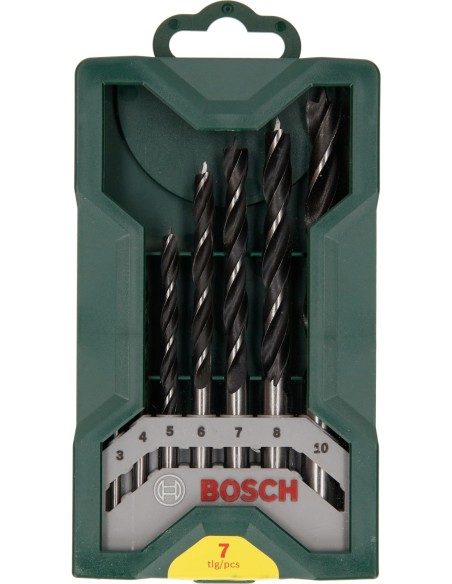 Mini X-Line con 7 brocas para madera