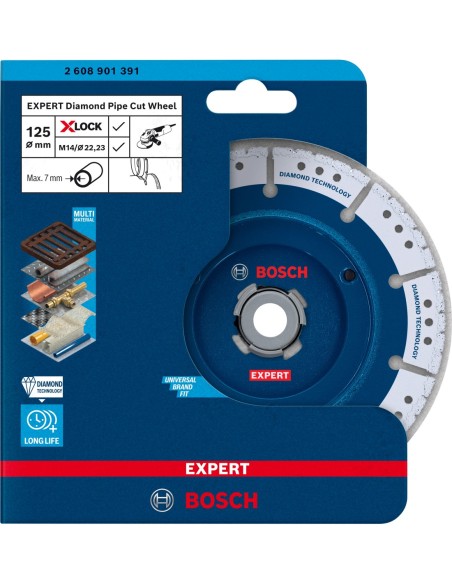 EXPERT Diamond Pipe Cut Wheel X-LOCK