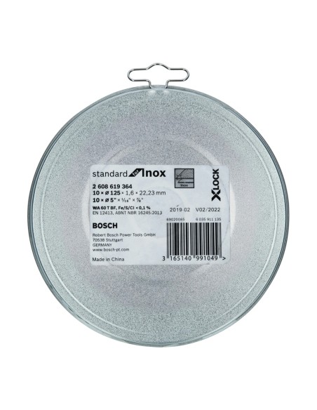 X-LOCK Standard para Inox 10x125x1,6