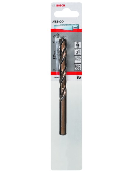 Broca HSS-Co DIN338: 9,0 x 81 x 125