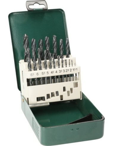 Set con 19 brocas HSS-R para metal