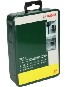 Set con 19 brocas HSS-R para metal 2