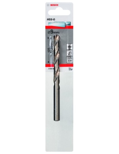 Broca HSS-G DIN338: 9,0 x 81 x 125