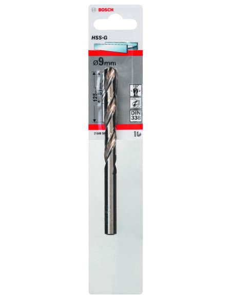 Broca HSS-G DIN338: 9,0 x 81 x 125