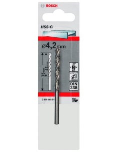 Broca HSS-G DIN338: 4,2 x 43 x 75 2