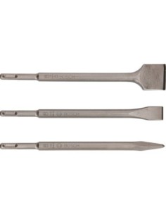 Set con 3 cinceles SDS plus