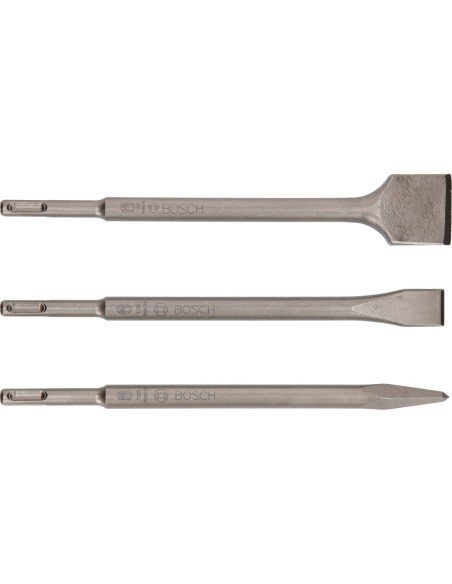 Set con 3 cinceles SDS plus