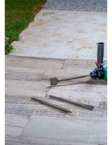 Set con 3 cinceles SDS plus