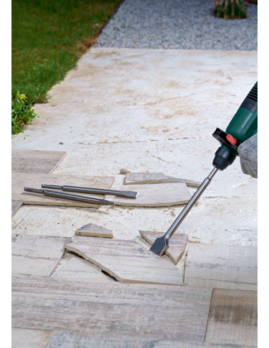 Set con 3 cinceles SDS plus