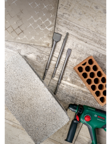 Set con 3 cinceles SDS plus