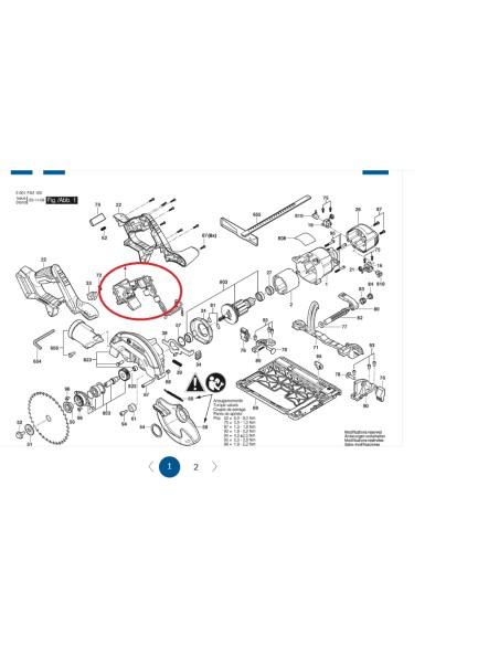 Módulo electrónico GKS 18V-57 G | 3601FA2100