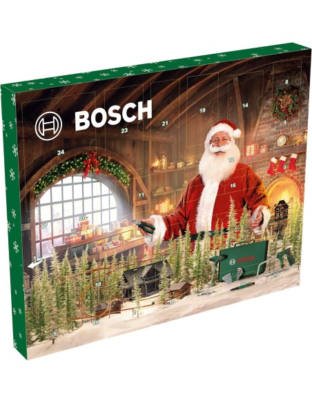 BOSCH 1600A039HD Maletín con herramientas manuales DIY (41 piezas) y calendario de adviento 2025