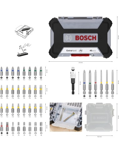 BOSCH 2607017464 Set de 40 puntas de atornillar...
