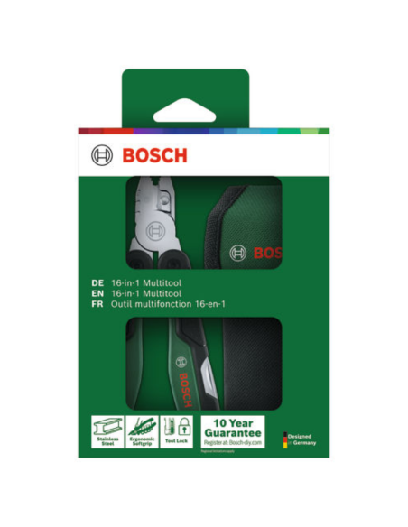 BOSCH 1600A02Z98 Multiherramienta alicate-navaja multiusos (16 en 1)
