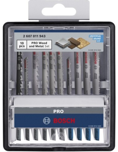 BOSCH 2607011438 Set de 15 hojas de sierra de...