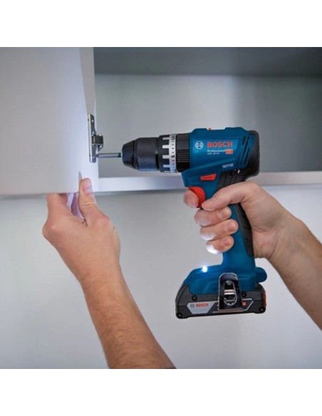 BOSCH 0615A5002U Taladro percutor a batería GSB 18V-45 Professional (INCLUYE 3 BATERÍAS Y CARGADOR)