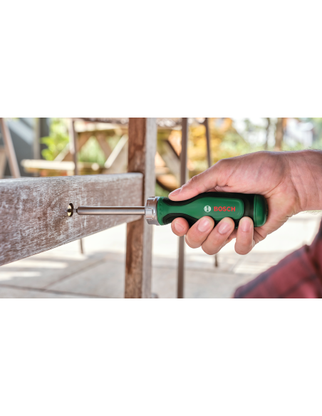 BOSCH 1600A032V0 Destornillador de trinquete con 12 puntas