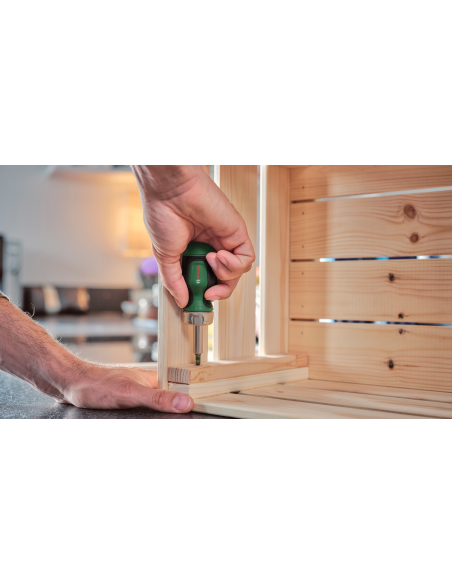BOSCH 1600A032UY Destornillador de trinquete de puntas corto y 6 puntas