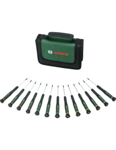 BOSCH 1600A02Z9N Set de trece destornilladores de precisión