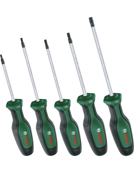 BOSCH 1600A02BX6 Set de cicno destornilladores Allen-Torx