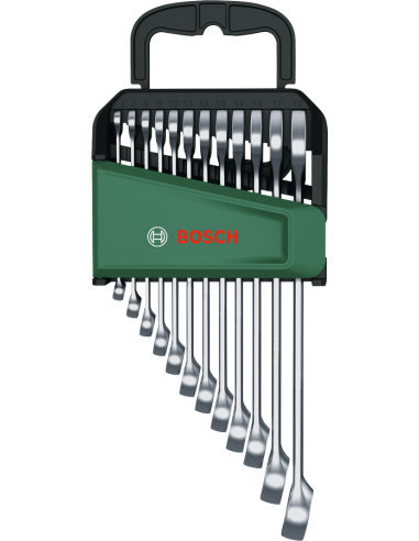 BOSCH 1600A02Z9D Set de llaves combinadas de 12...