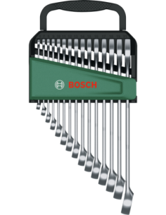 BOSCH 1600A02Z9E Set de llaves combinadas de 15 piezas