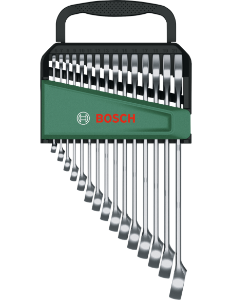 BOSCH 1600A02Z9E Set de llaves combinadas de 15 piezas