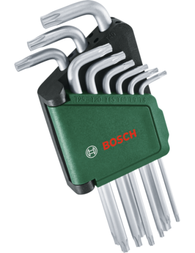 BOSCH 1600A02Z9C Set de llaves Allen-Torx de 9...