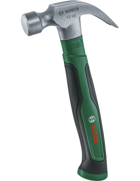 BOSCH 1600A02W7X Martillo de carpintero con garra de 340g (12 oz.)
