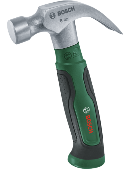 BOSCH 1600A02ZA3 Martillo de carpintero con con garra de 225g (8 oz.)