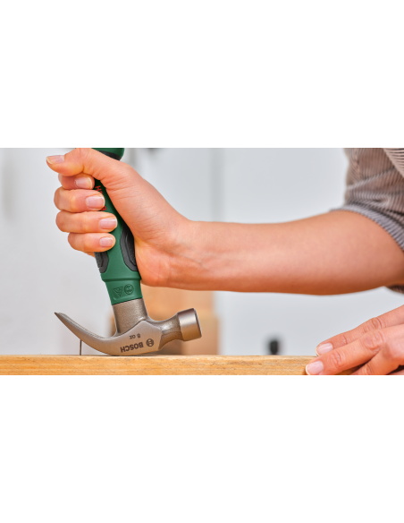 BOSCH 1600A02ZA3 Martillo de carpintero con con garra de 225g (8 oz.)