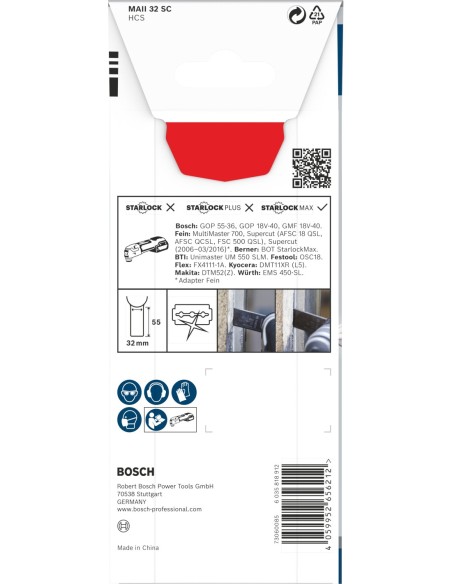 BOSCH 2608626112 Cubo de 100 unidades de discos de corte abrasivo PRO Stainless (115 x 22,30mm)
