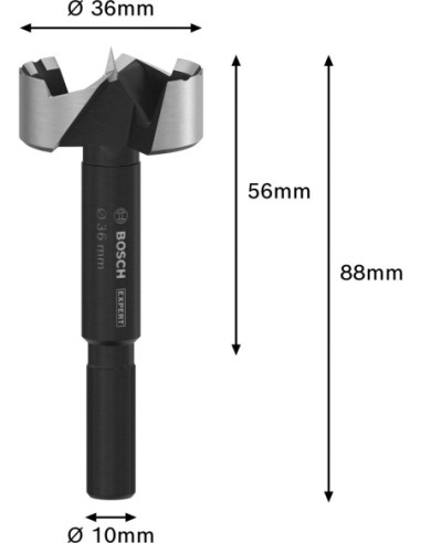 BOSCH 2608901844 Set variado de 5 brocas de...