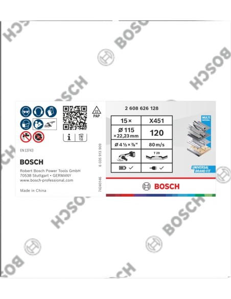 BOSCH 2608901687 Discos de desbaste grueso Carbide EXPERT Multi X-LOCK (115 x 22,23 mm)
